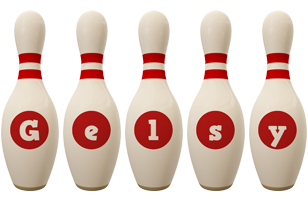 Gelsy bowling-pin logo