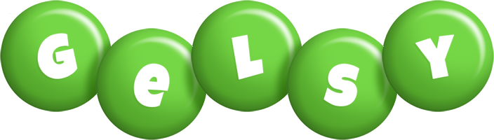 Gelsy candy-green logo