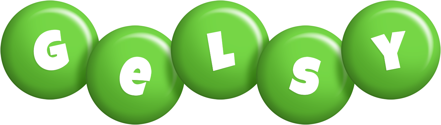 Gelsy candy-green logo