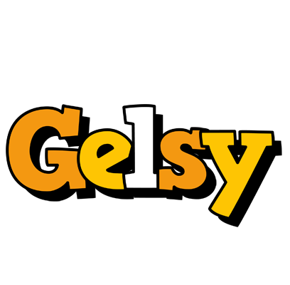 Gelsy cartoon logo