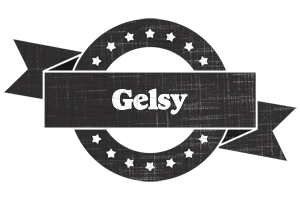 Gelsy grunge logo