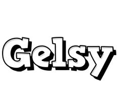 Gelsy snowing logo