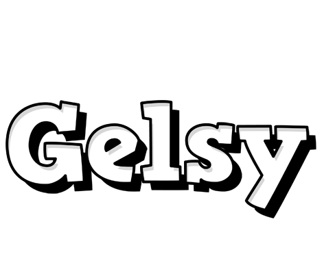 Gelsy snowing logo