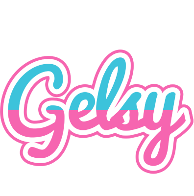 Gelsy woman logo
