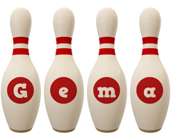 Gema bowling-pin logo