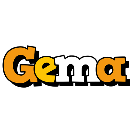 Gema cartoon logo