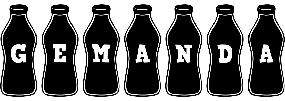 Gemanda bottle logo