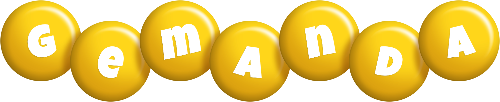 Gemanda candy-yellow logo