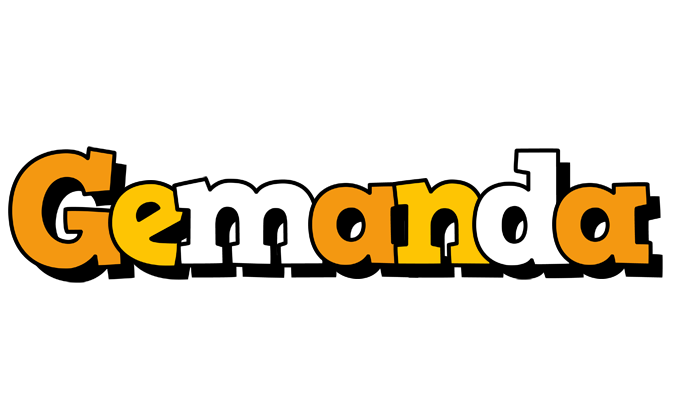 Gemanda cartoon logo