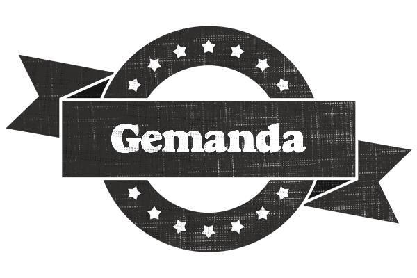 Gemanda grunge logo