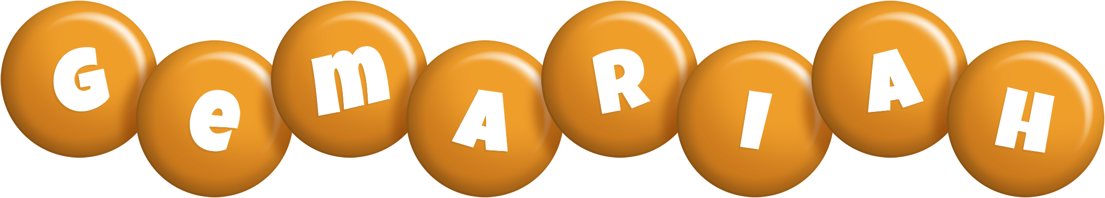 Gemariah candy-orange logo