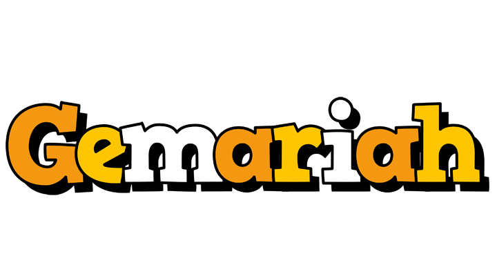 Gemariah cartoon logo