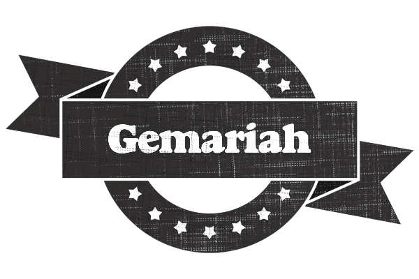 Gemariah grunge logo