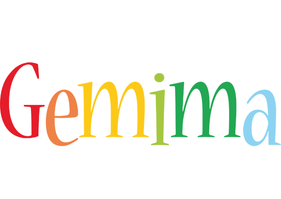 Gemima birthday logo