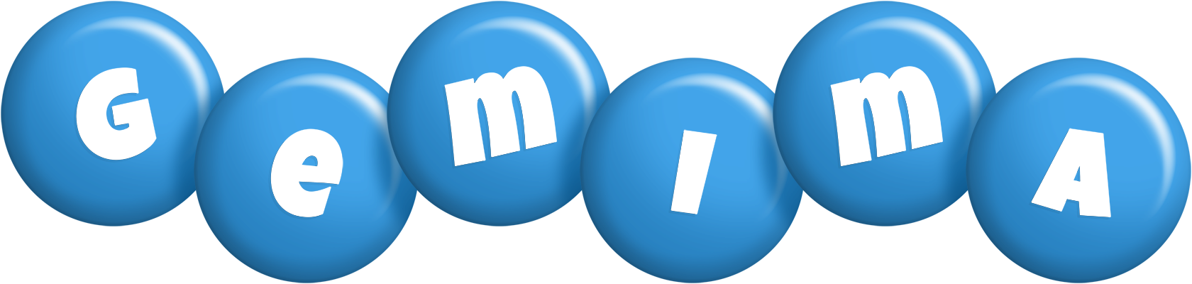 Gemima candy-blue logo