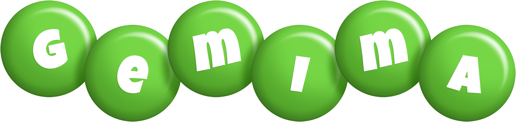 Gemima candy-green logo