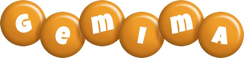 Gemima candy-orange logo