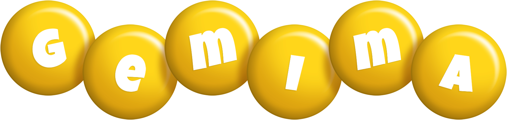 Gemima candy-yellow logo