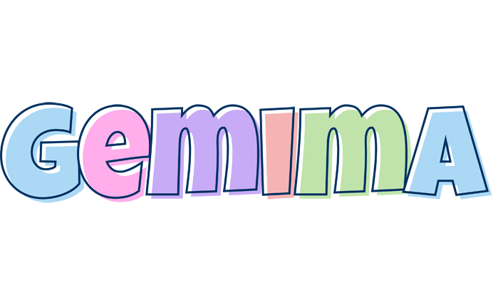 Gemima pastel logo