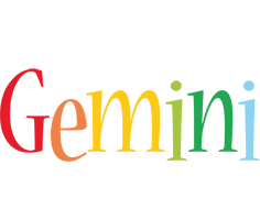 Gemini birthday logo