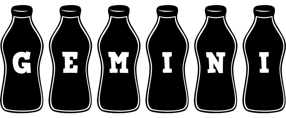 Gemini bottle logo