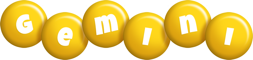 Gemini candy-yellow logo