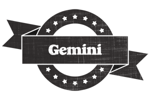 Gemini grunge logo