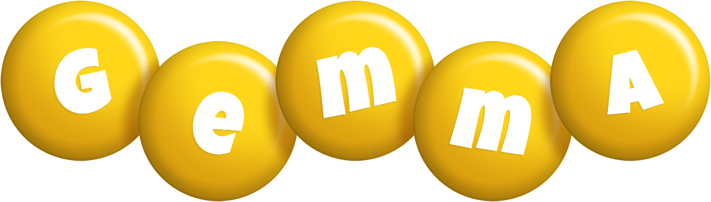 Gemma candy-yellow logo