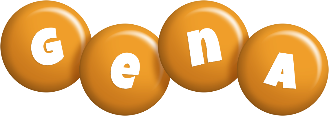 Gena candy-orange logo