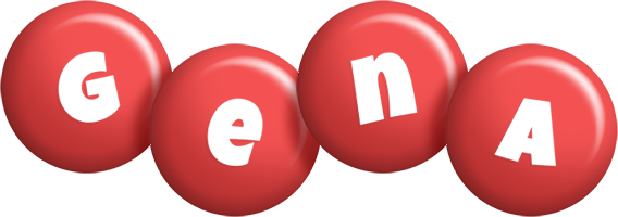 Gena candy-red logo