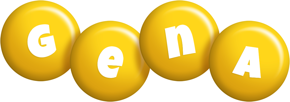 Gena candy-yellow logo