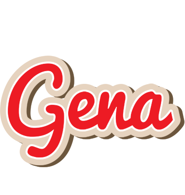 Gena chocolate logo