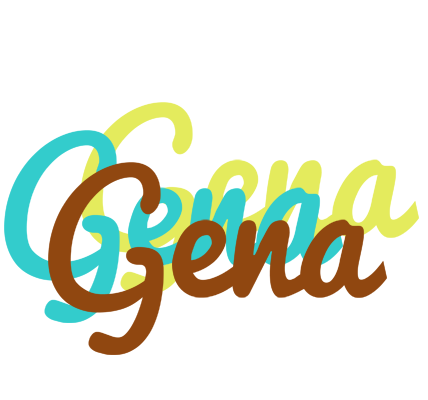 Gena cupcake logo