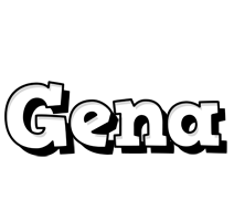 Gena snowing logo