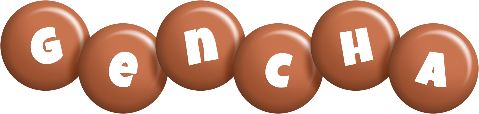 Gencha candy-brown logo