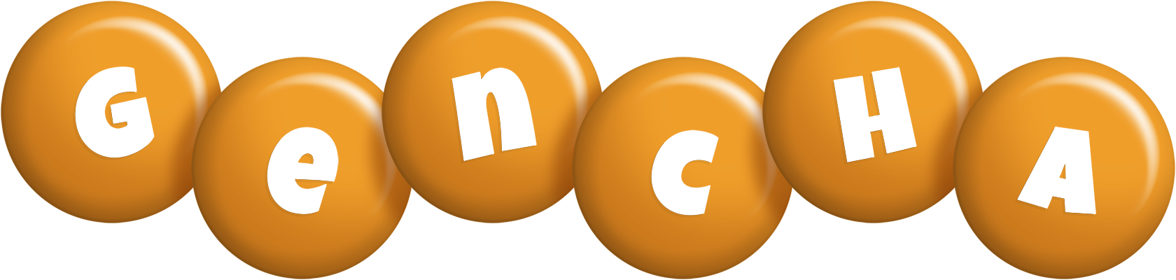 Gencha candy-orange logo