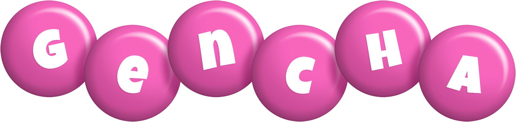 Gencha candy-pink logo