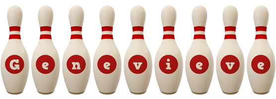 Genevieve bowling-pin logo