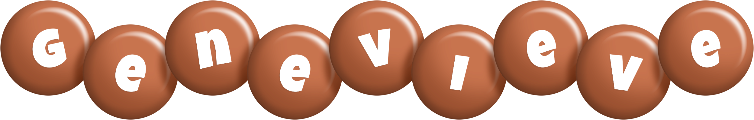 Genevieve candy-brown logo