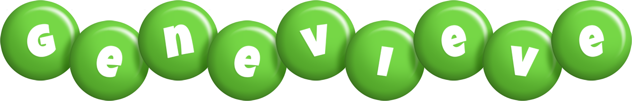 Genevieve candy-green logo