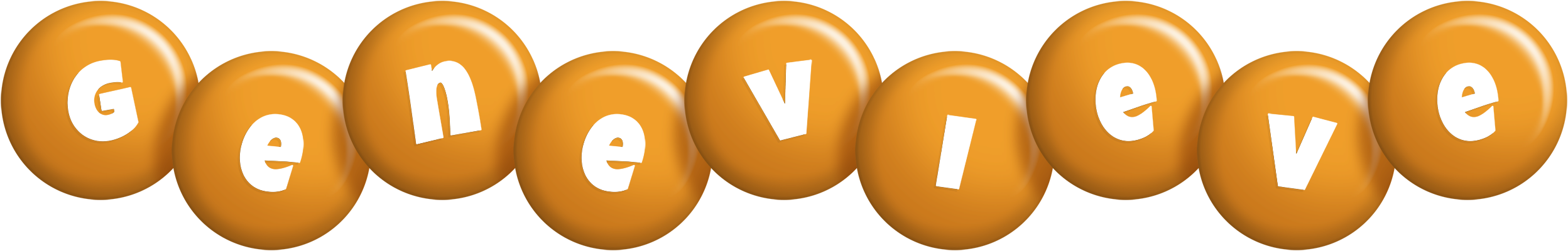 Genevieve candy-orange logo