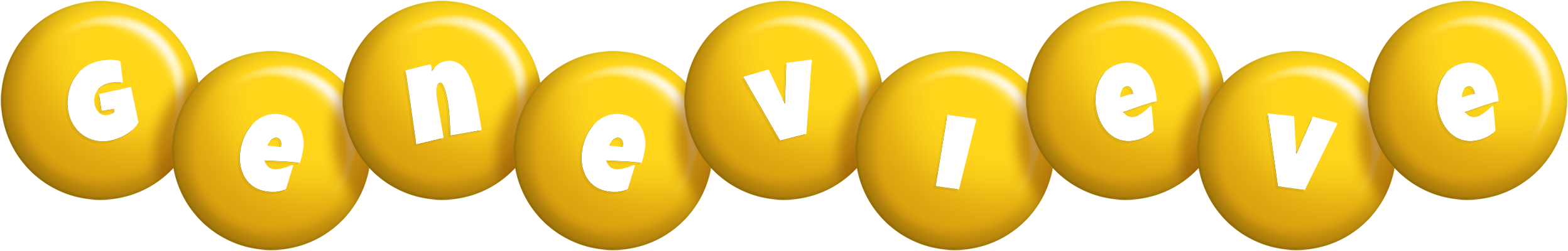 Genevieve candy-yellow logo