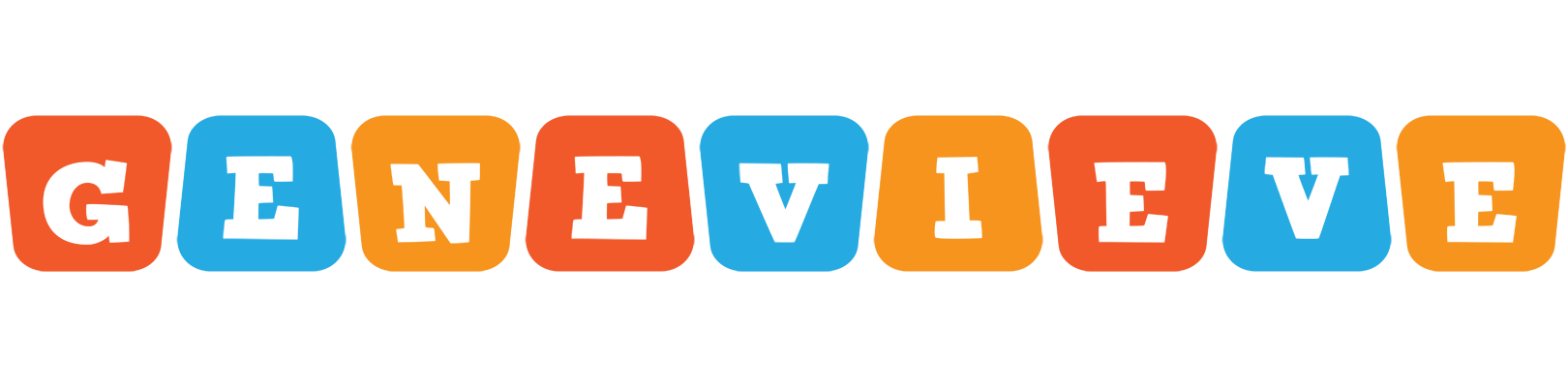 Genevieve comics logo