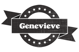 Genevieve grunge logo