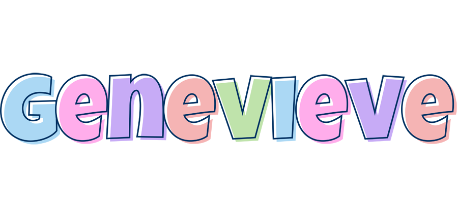 Genevieve pastel logo