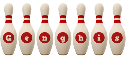 Genghis bowling-pin logo