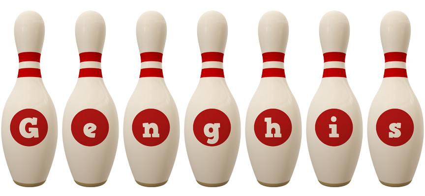 Genghis bowling-pin logo