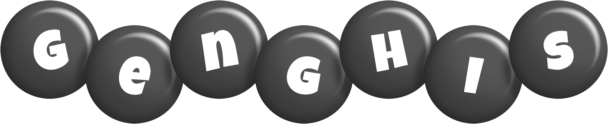 Genghis candy-black logo