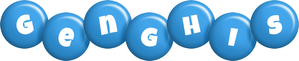 Genghis candy-blue logo