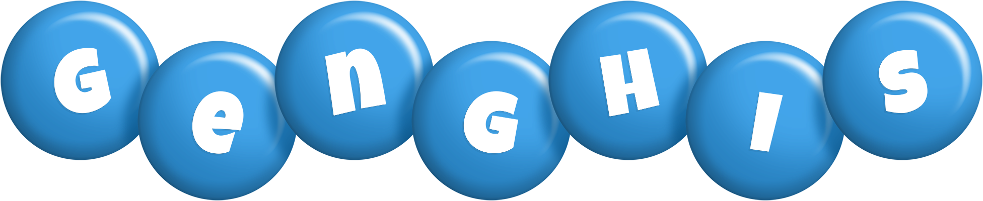 Genghis candy-blue logo